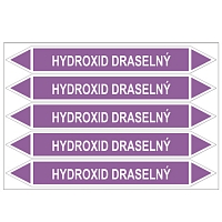 Značení potrubí, hydroxid draselný